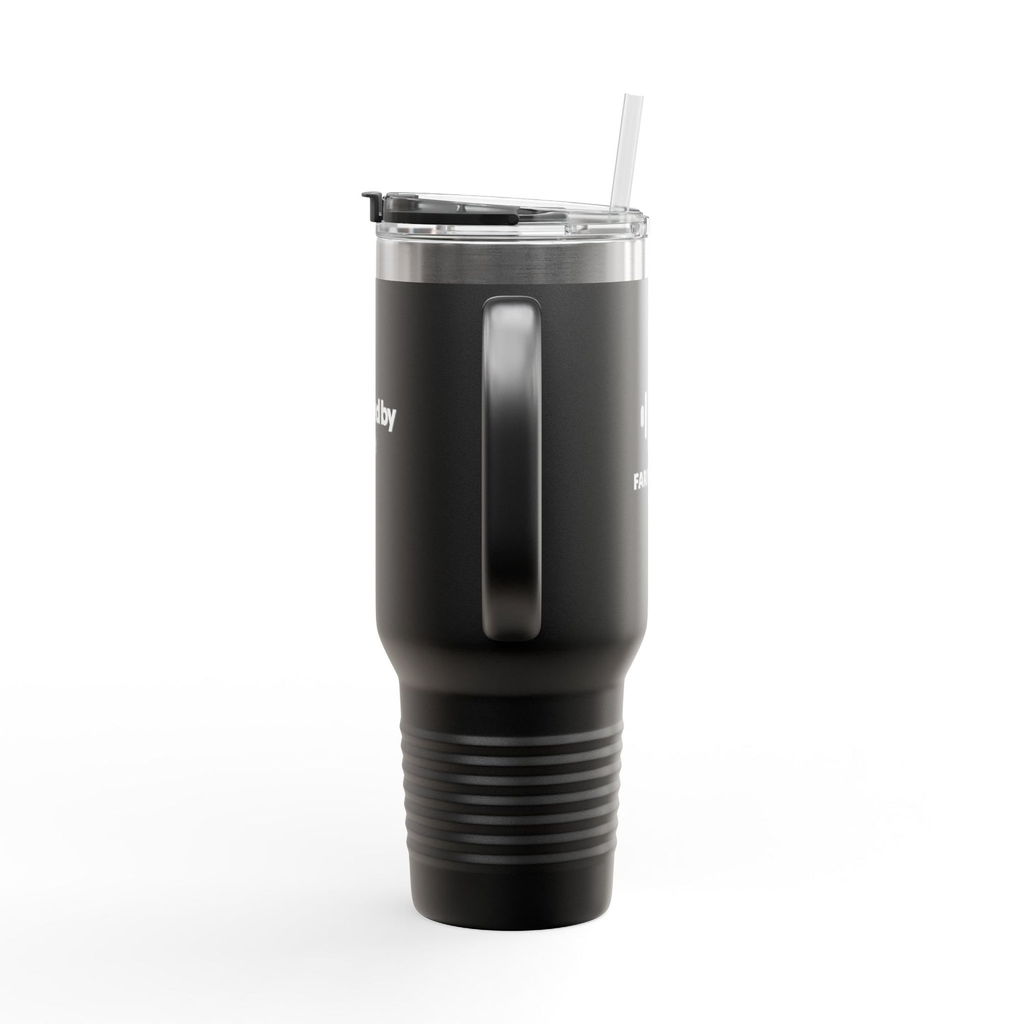 40oz Insulated Travel Mug – Large Vacuum Tumbler with Straw & Handle