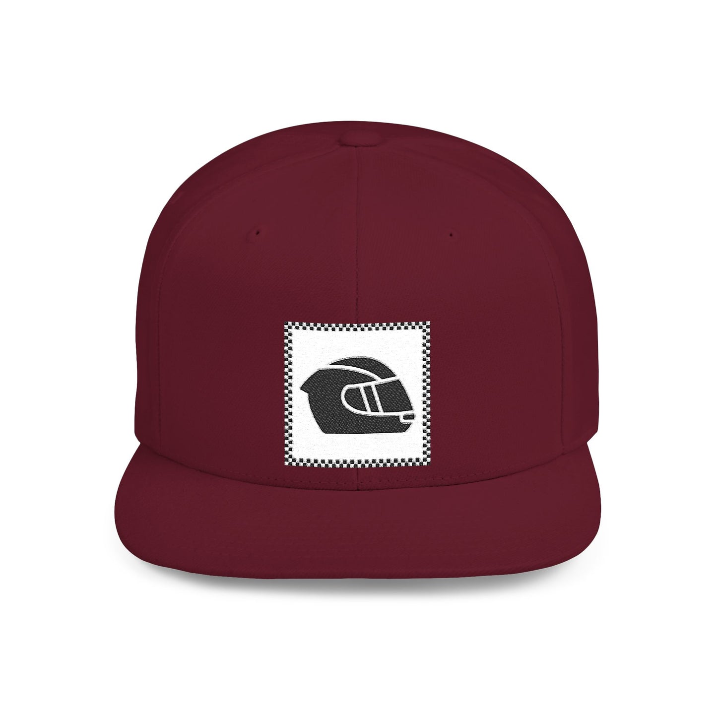 Crash Helmet Flat Bill Snapback Cap