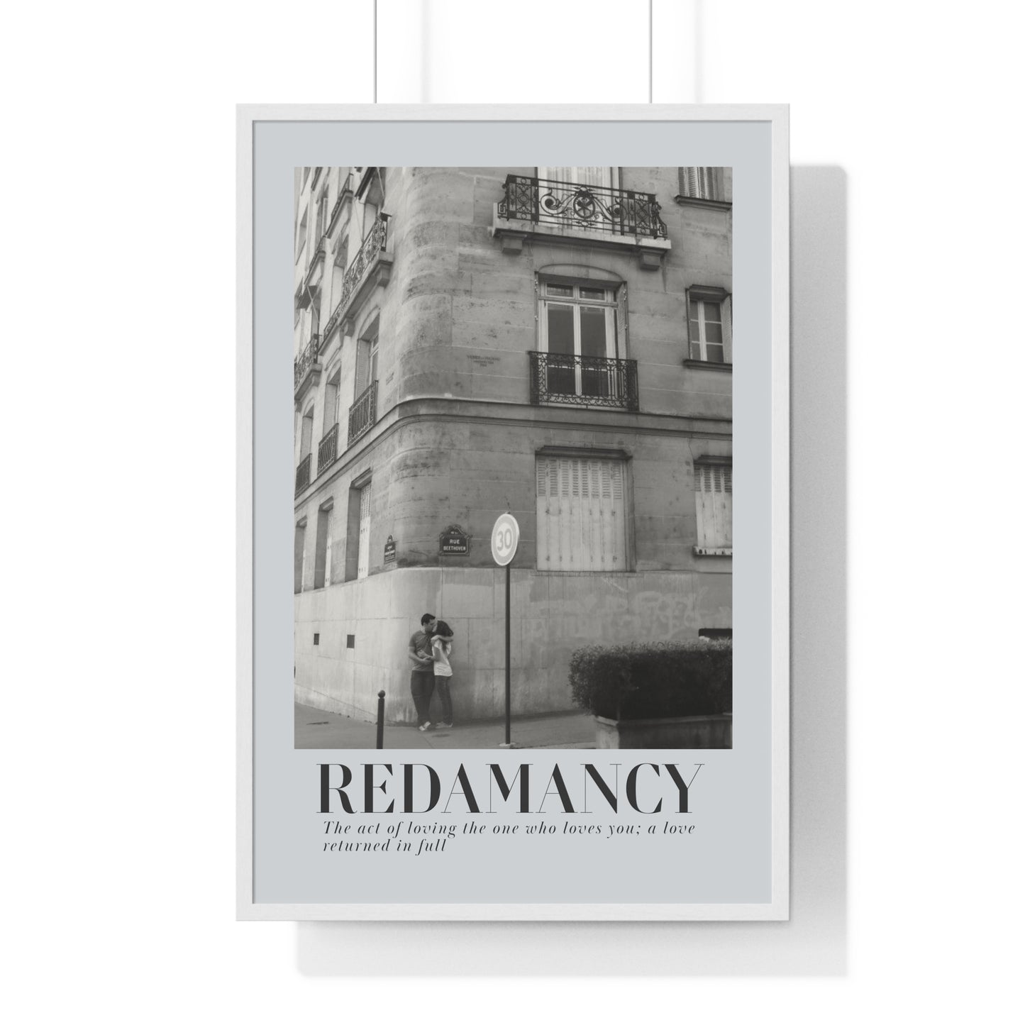 REDAMANCY Vertical Framed Poster