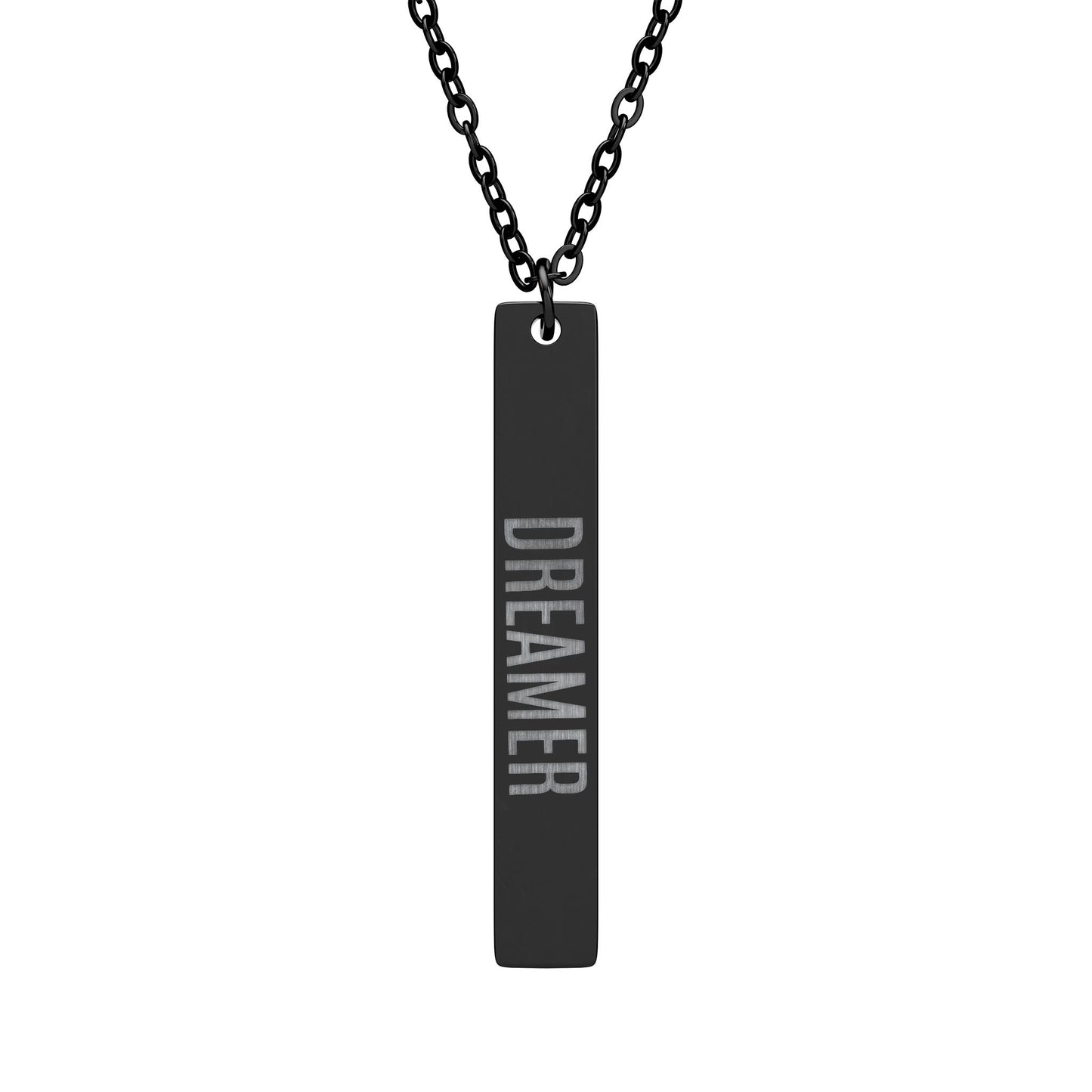 Vertical Bar Necklace (Engraving)