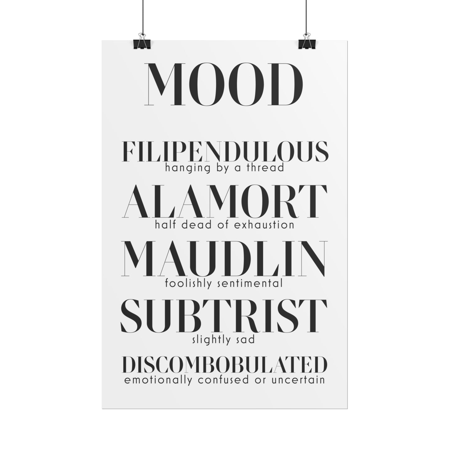 MOOD Rolled Poster