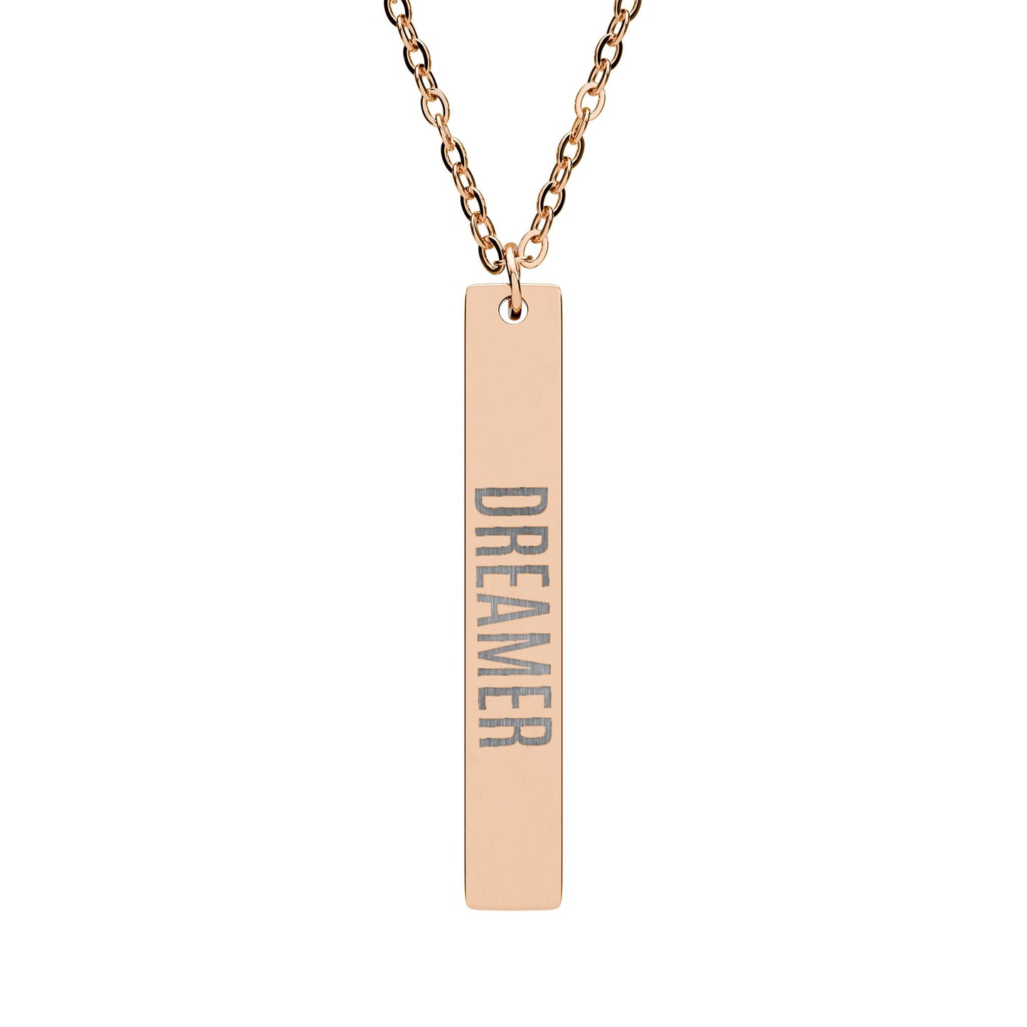 Vertical Bar Necklace (Engraving)
