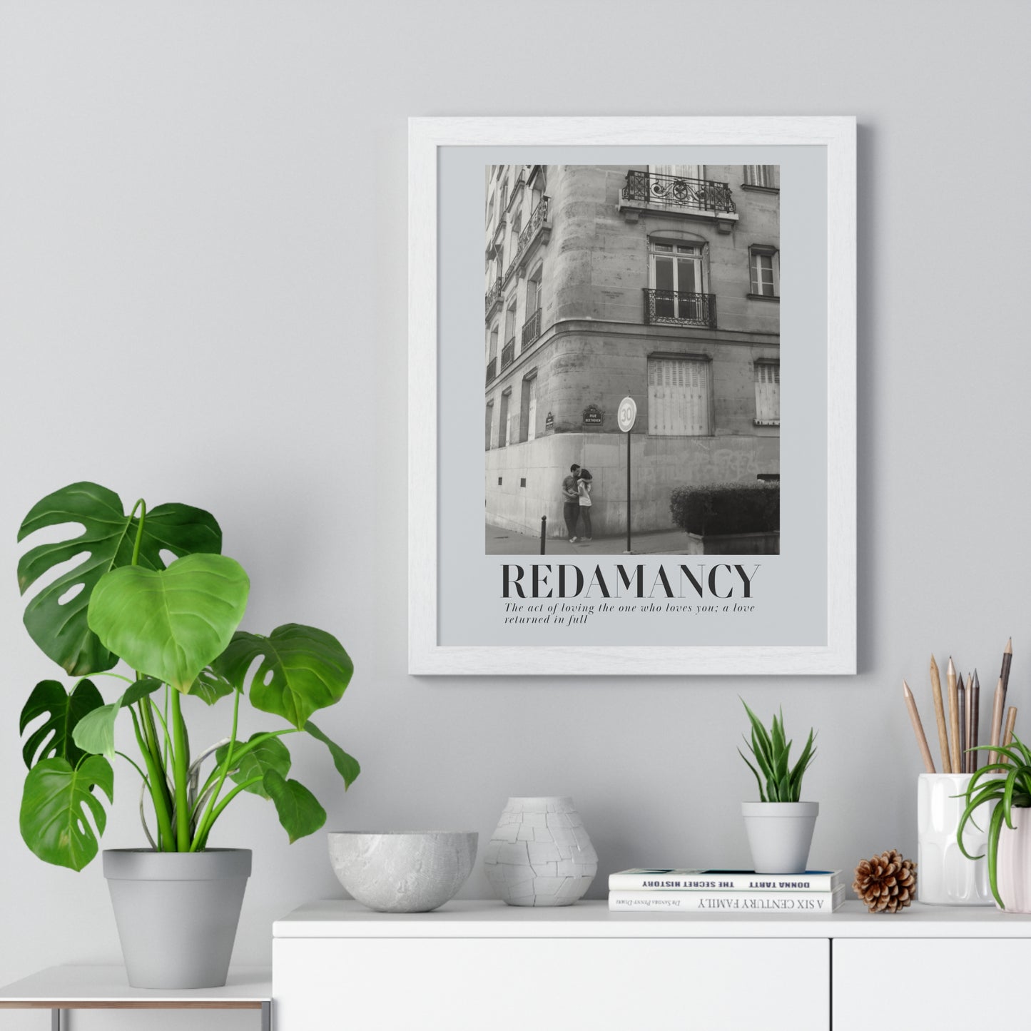 REDAMANCY Vertical Framed Poster