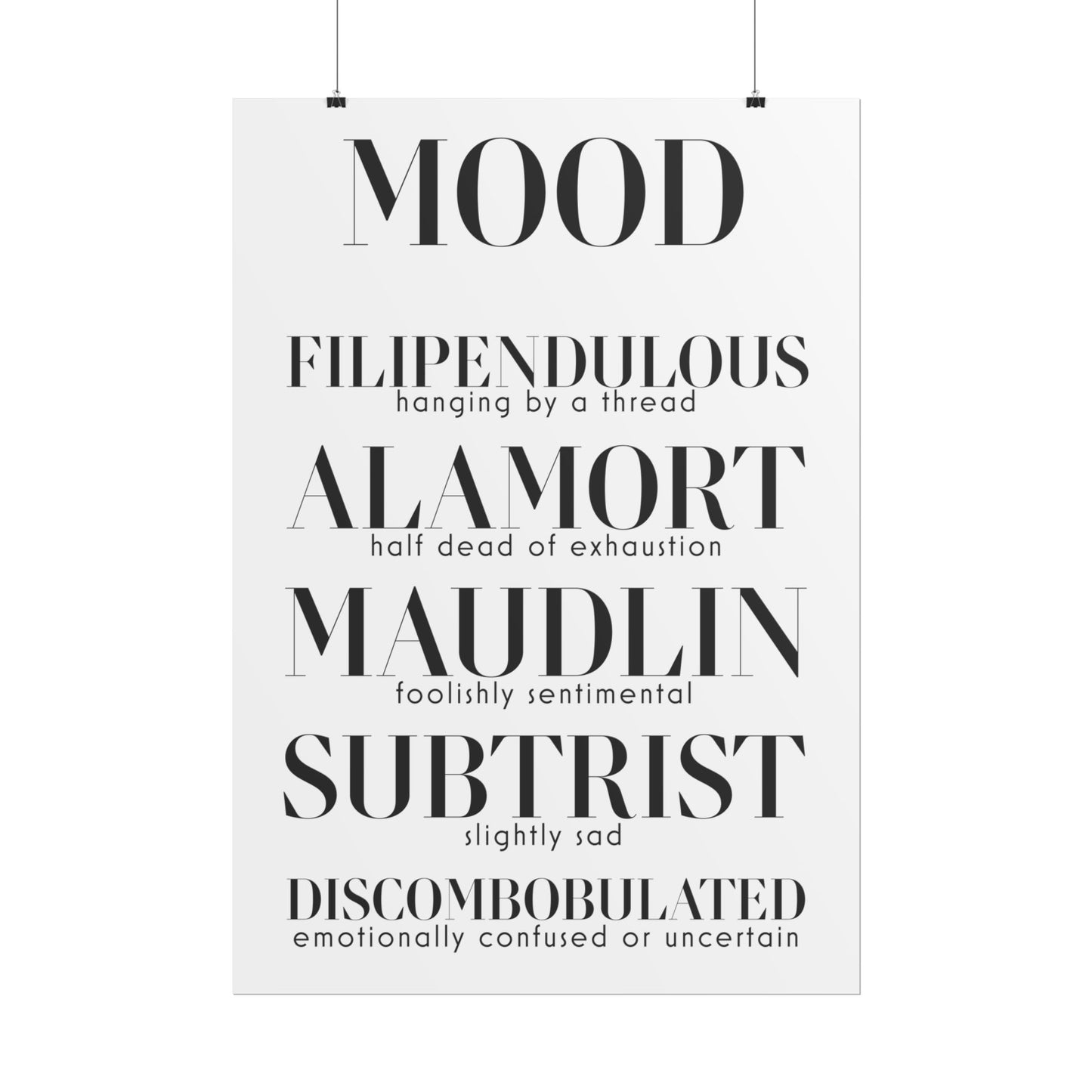 MOOD Rolled Poster