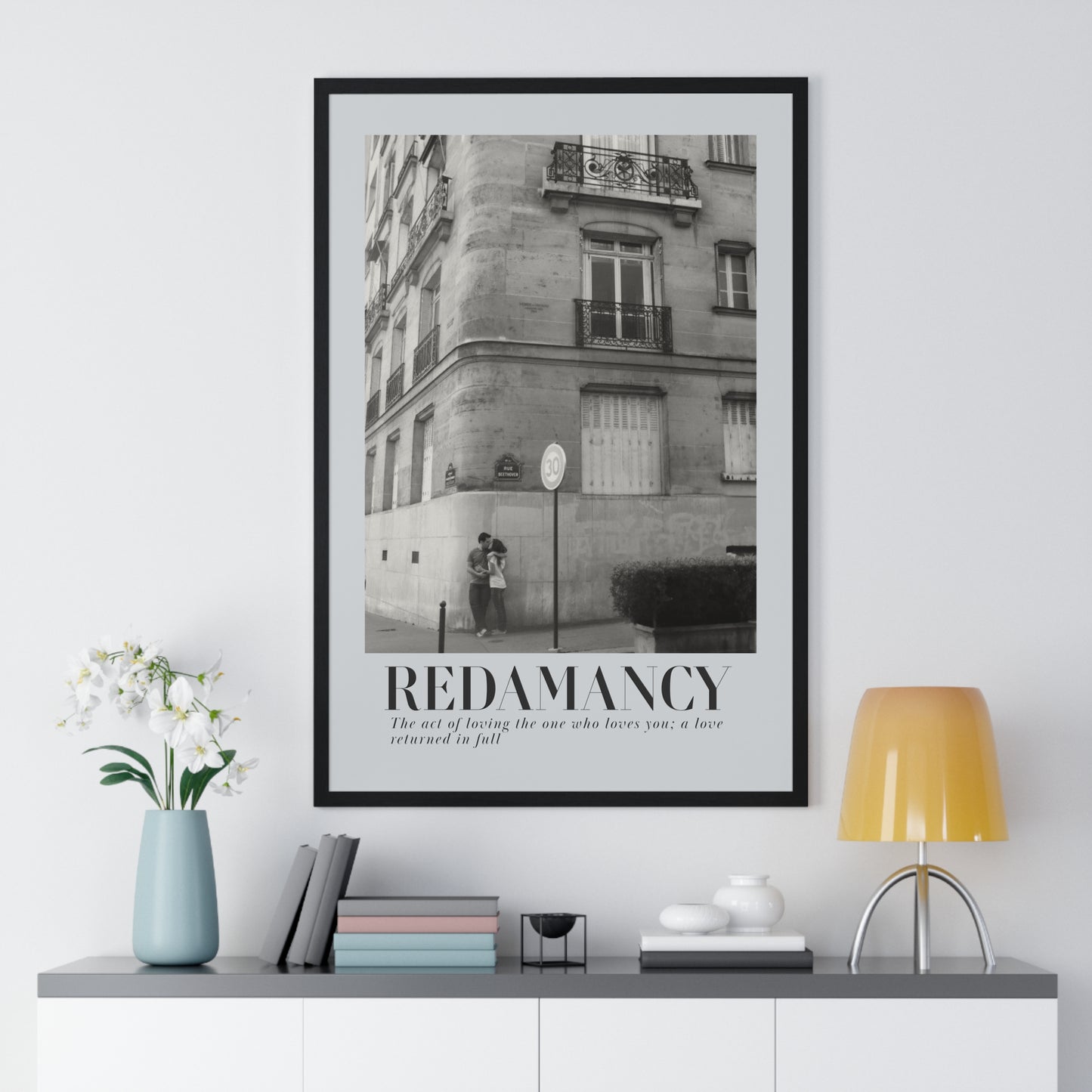 REDAMANCY Vertical Framed Poster