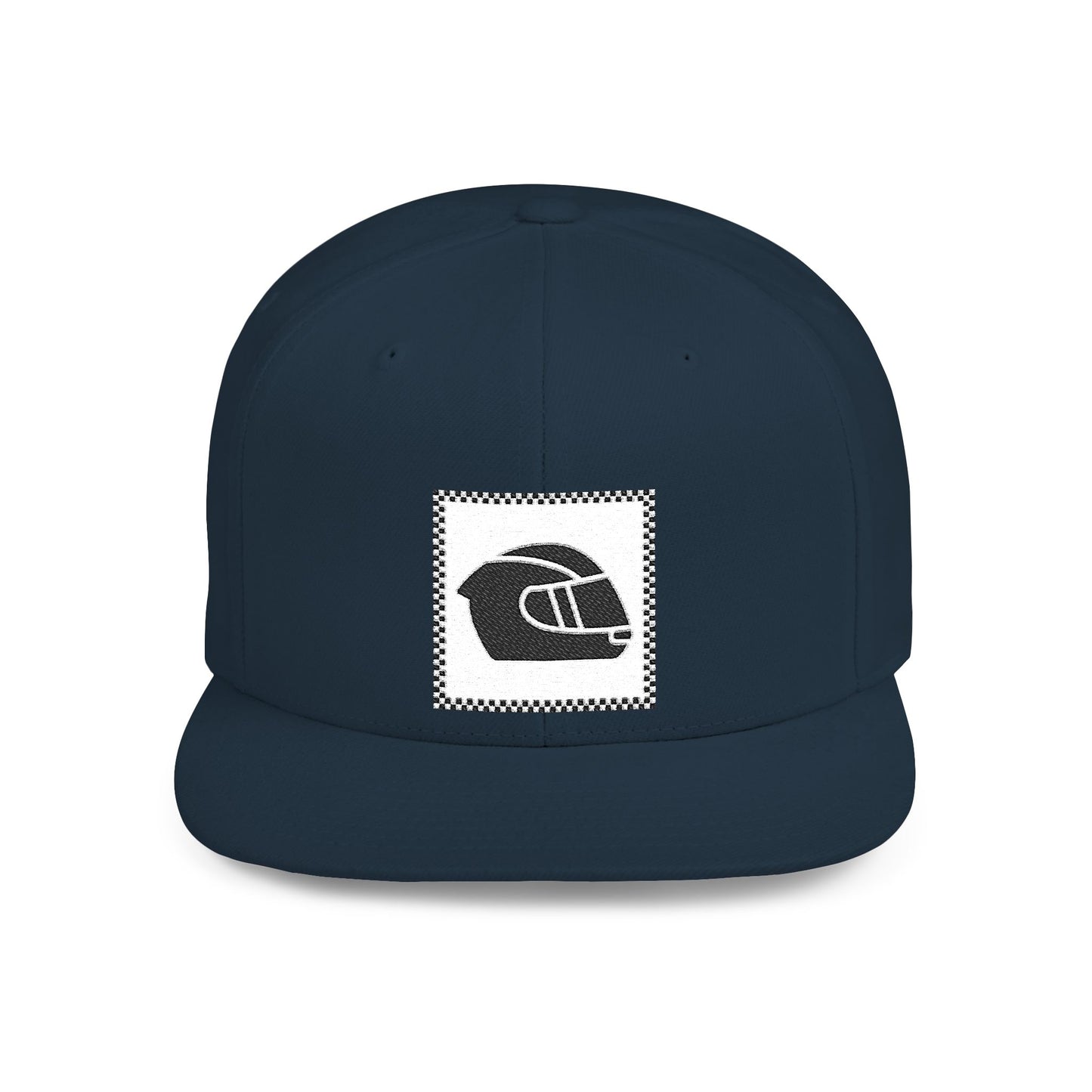 Crash Helmet Flat Bill Snapback Cap