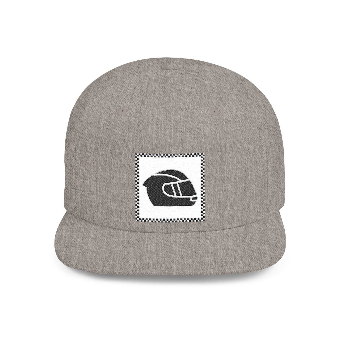 Crash Helmet Flat Bill Snapback Cap