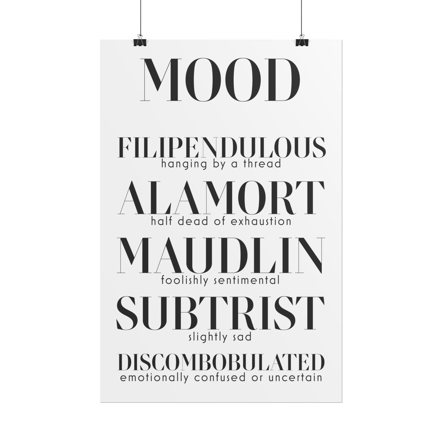 MOOD Rolled Poster