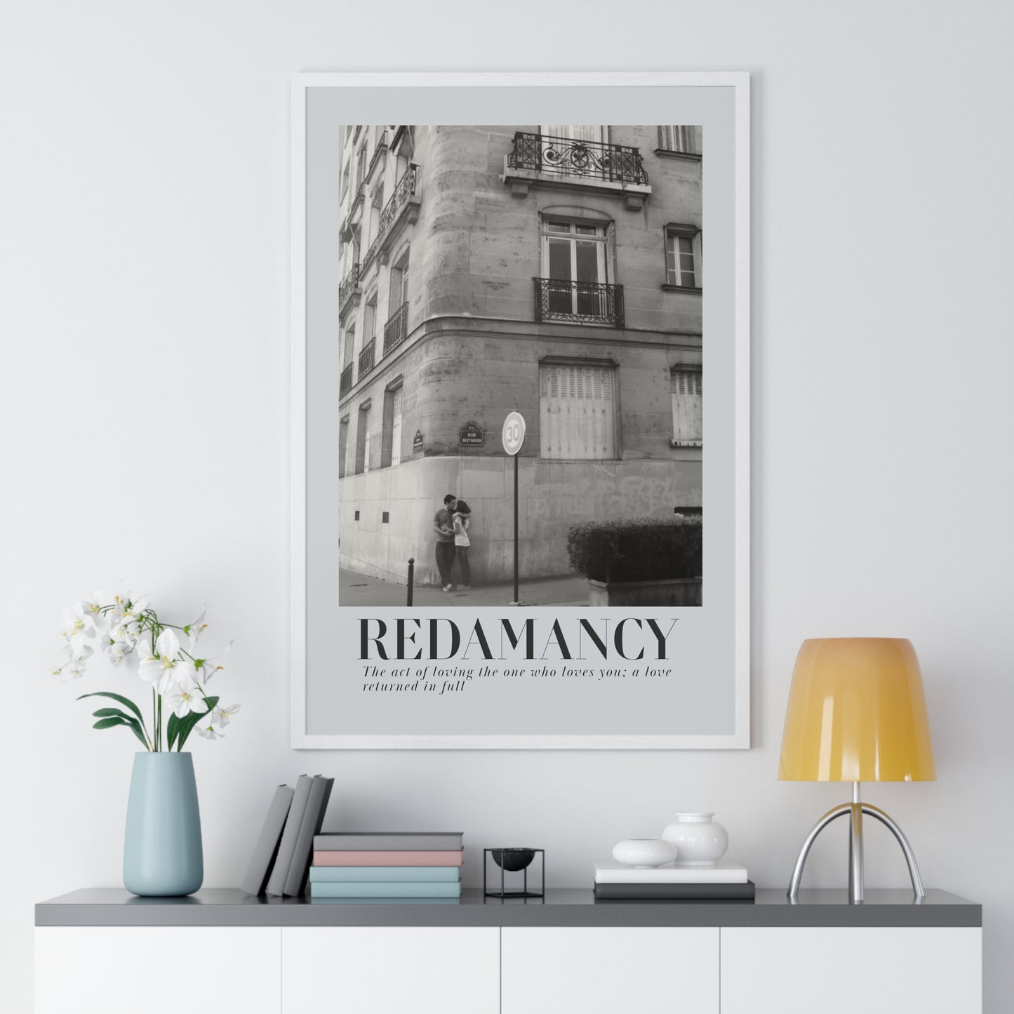 REDAMANCY Vertical Framed Poster