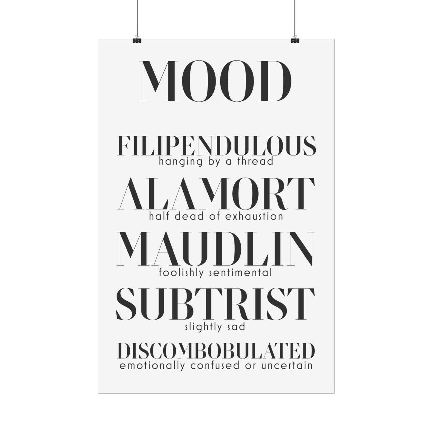 MOOD Rolled Poster