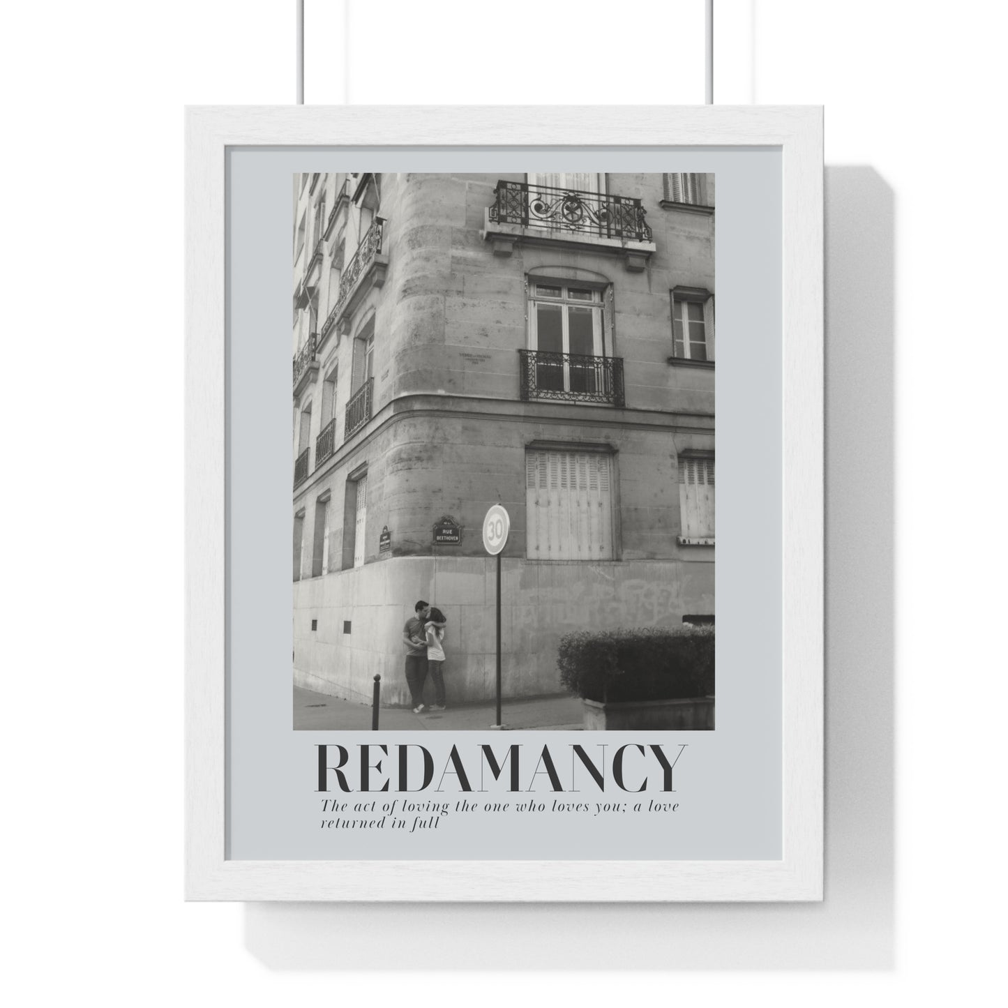 REDAMANCY Vertical Framed Poster