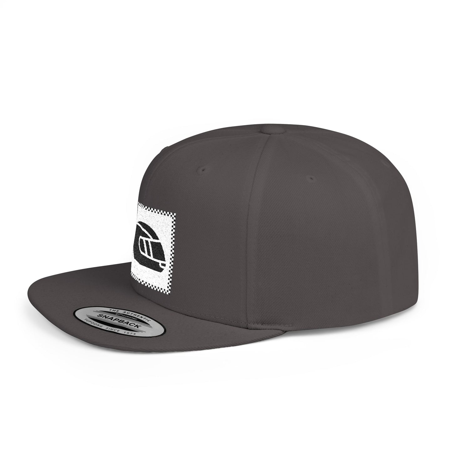 Crash Helmet Flat Bill Snapback Cap