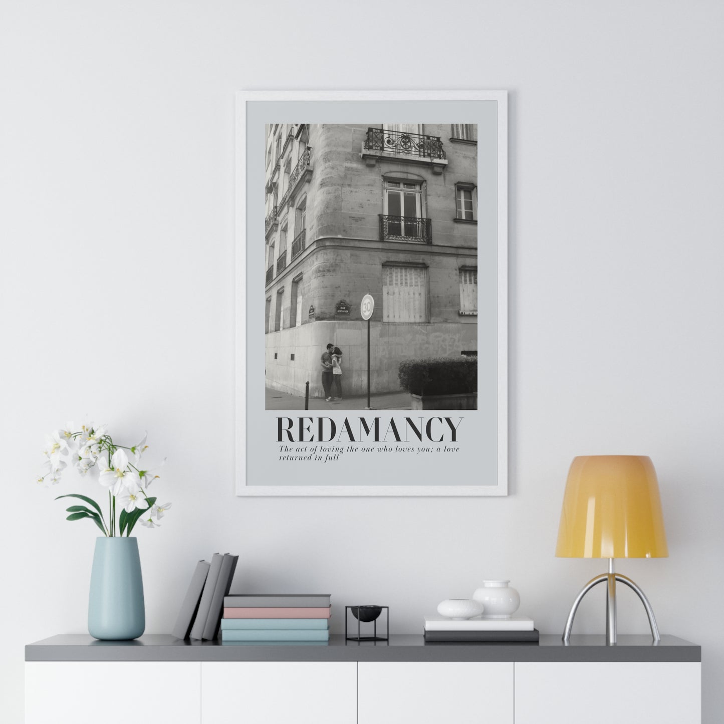 REDAMANCY Vertical Framed Poster