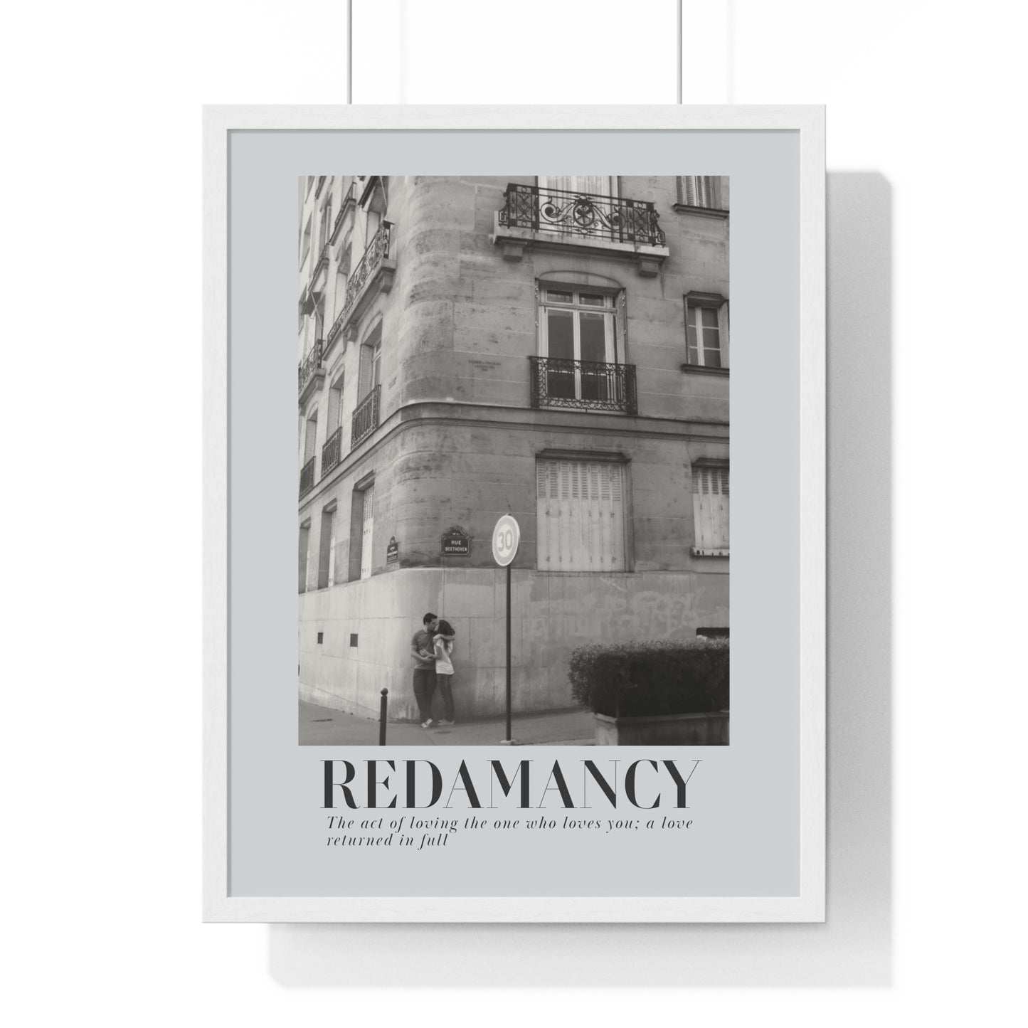 REDAMANCY Vertical Framed Poster