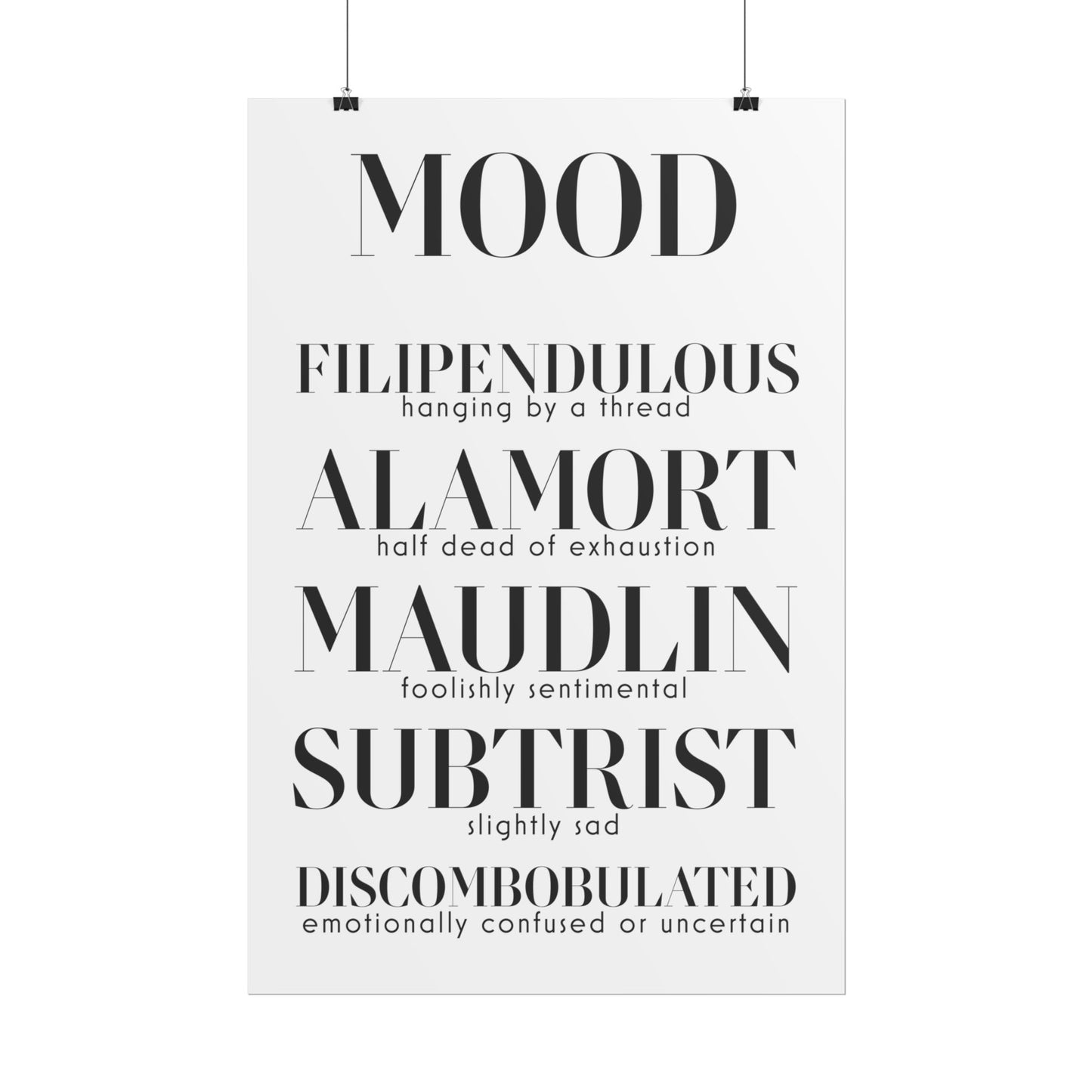 MOOD Rolled Poster