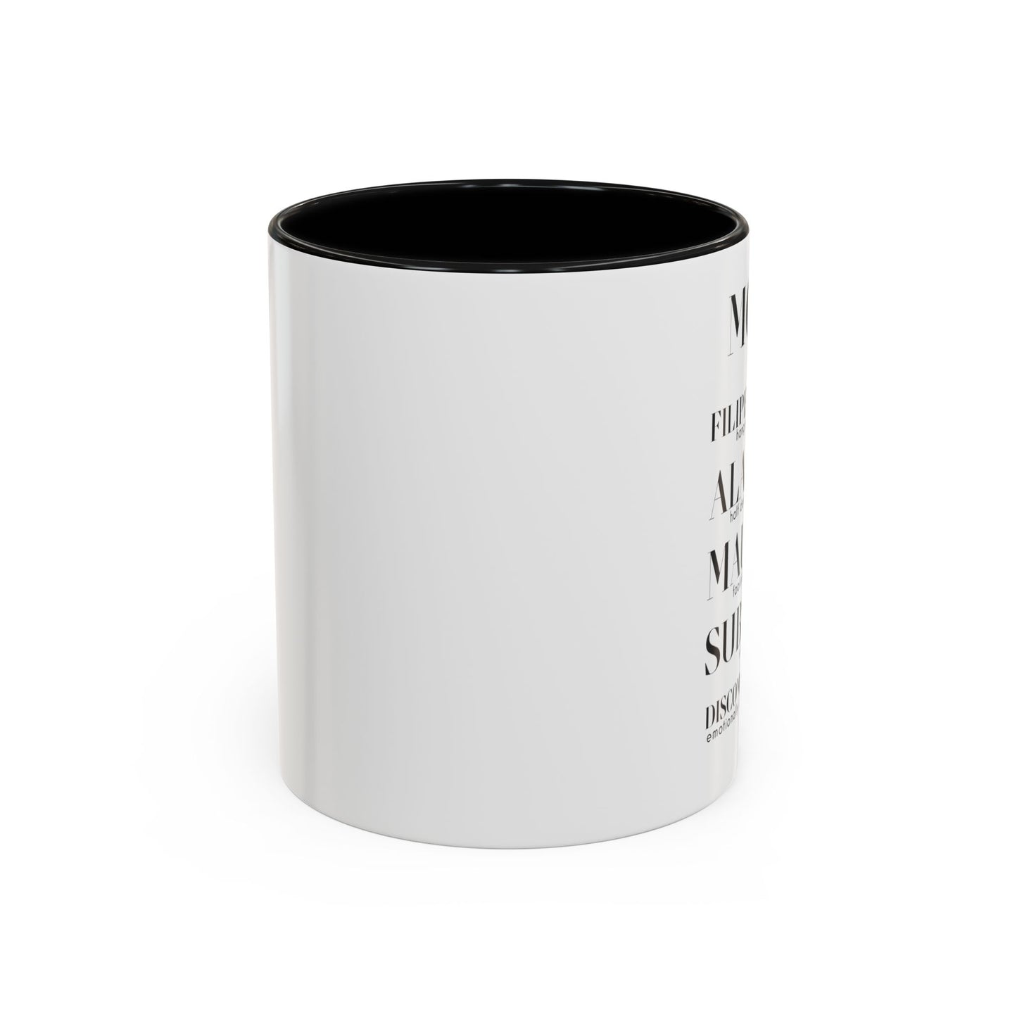 MOOD Coffee Mug, 11oz or 15oz Left Hand