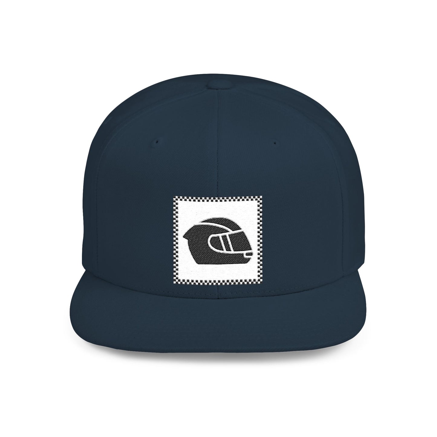 Crash Helmet Flat Bill Snapback Cap