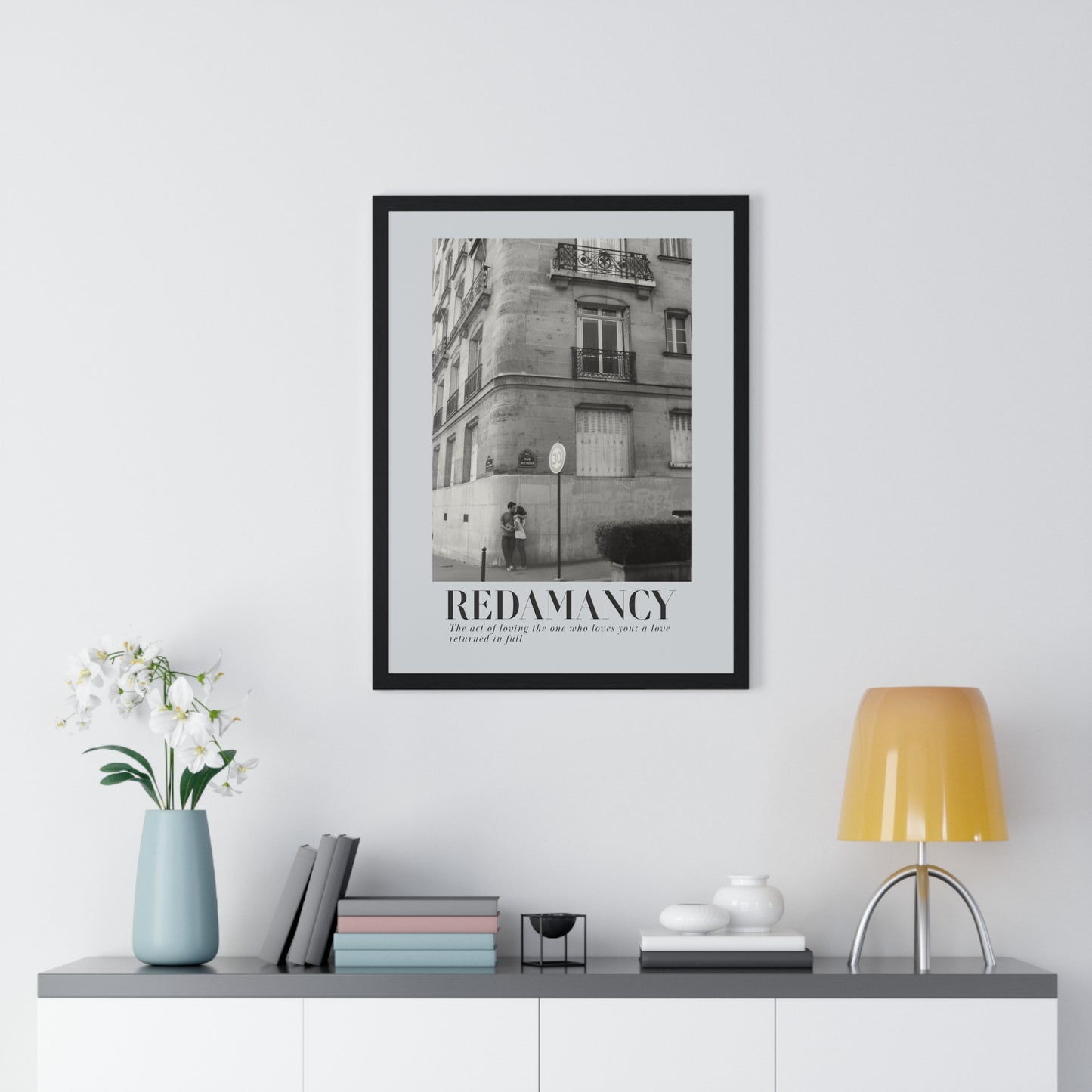 REDAMANCY Vertical Framed Poster