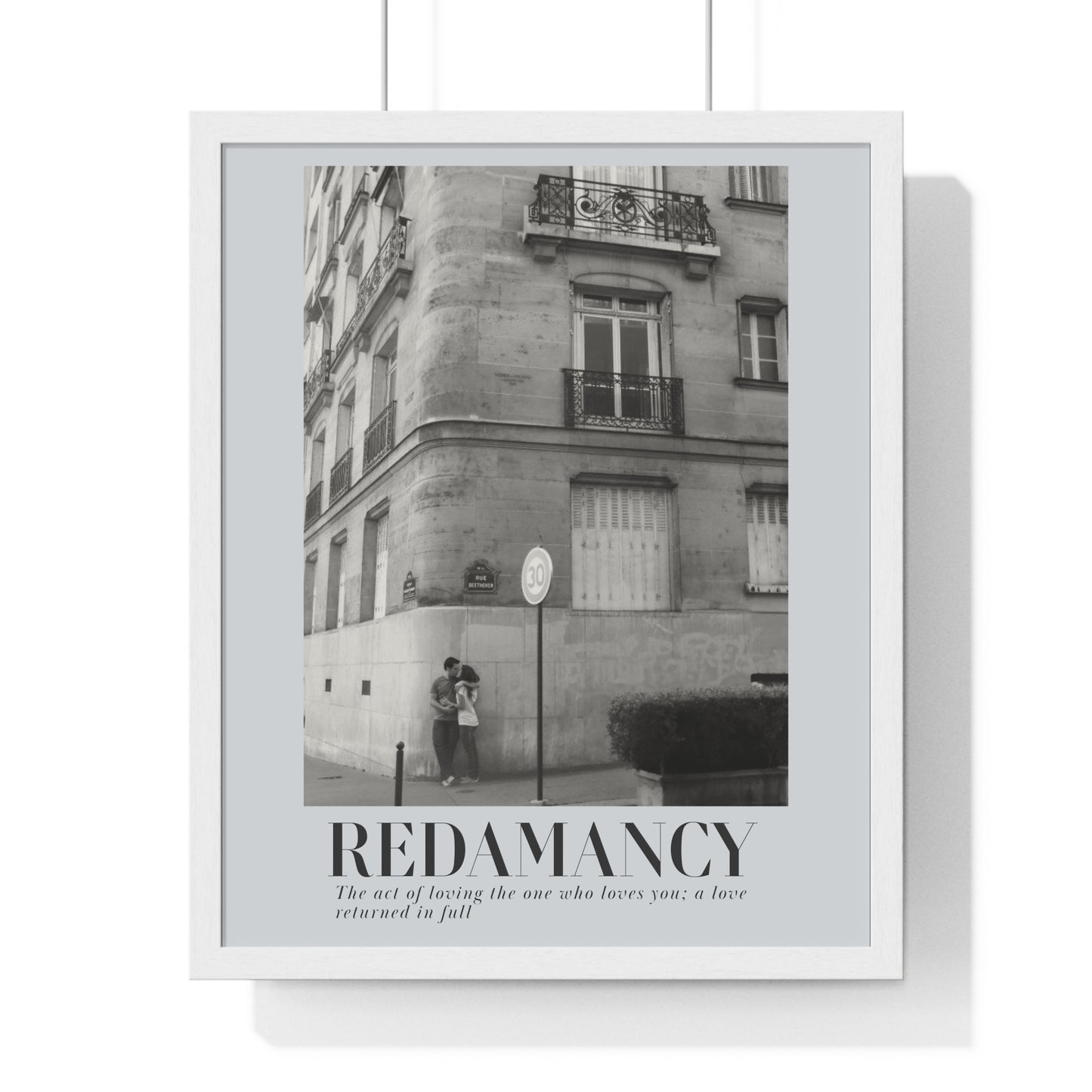 REDAMANCY Vertical Framed Poster