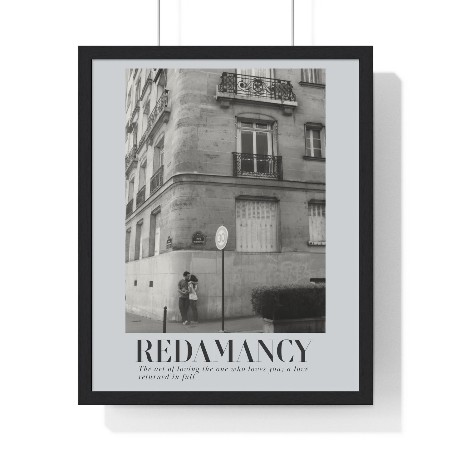 REDAMANCY Vertical Framed Poster