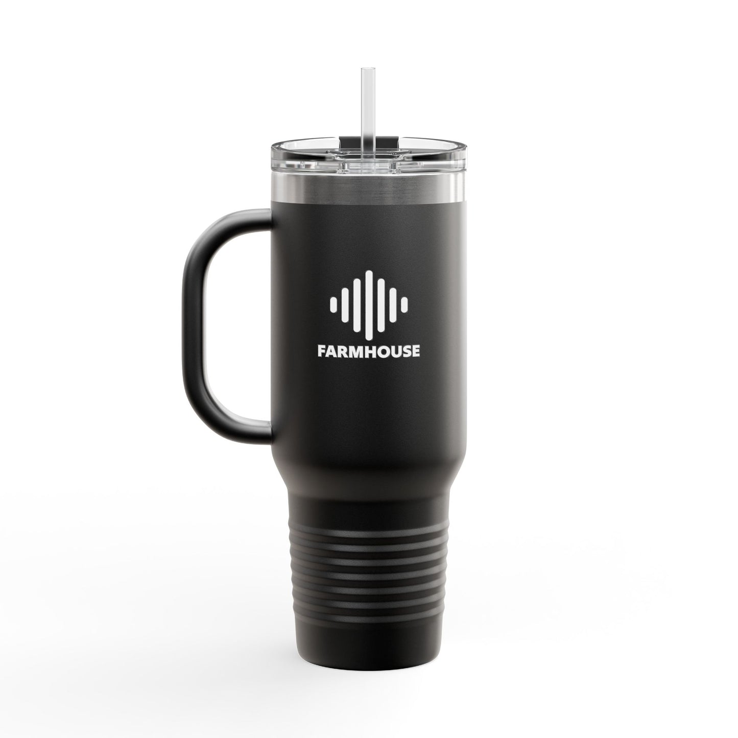 40oz Insulated Travel Mug – Large Vacuum Tumbler with Straw & Handle