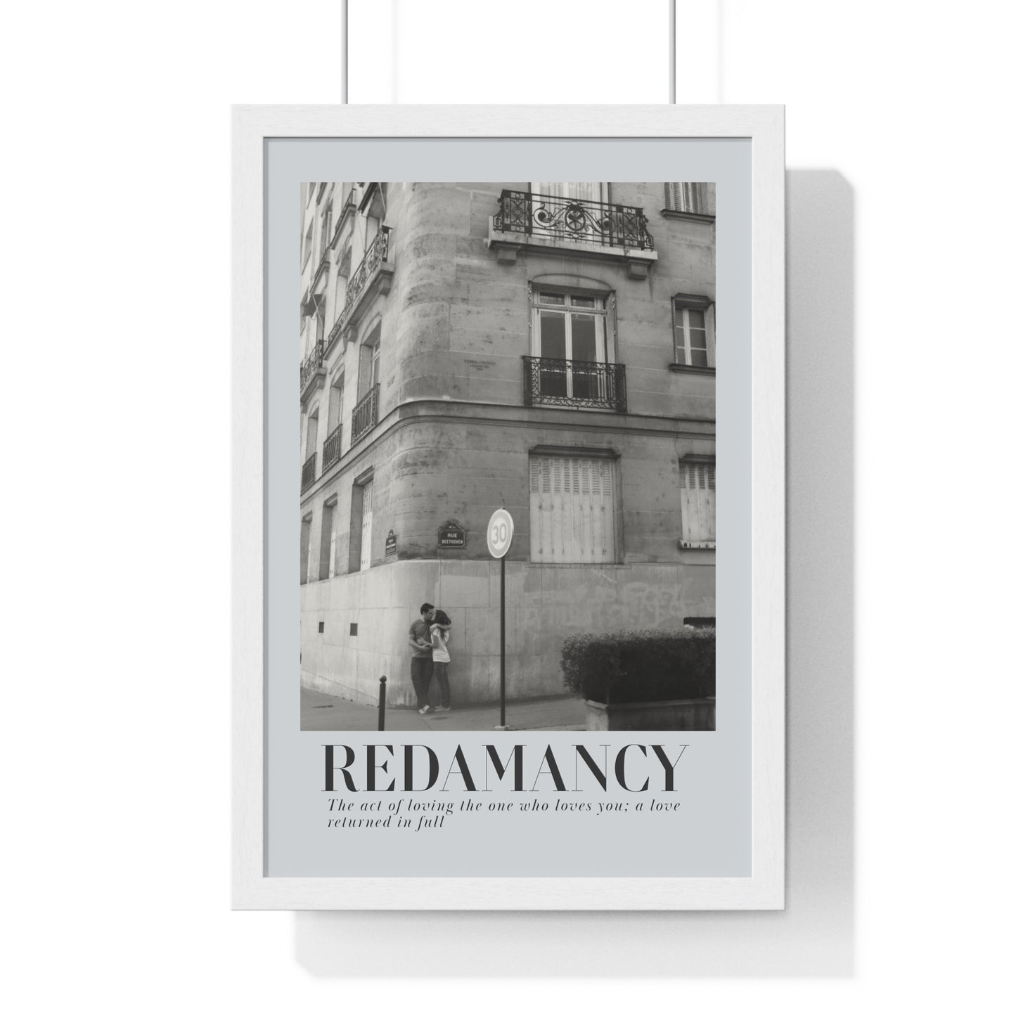 REDAMANCY Vertical Framed Poster