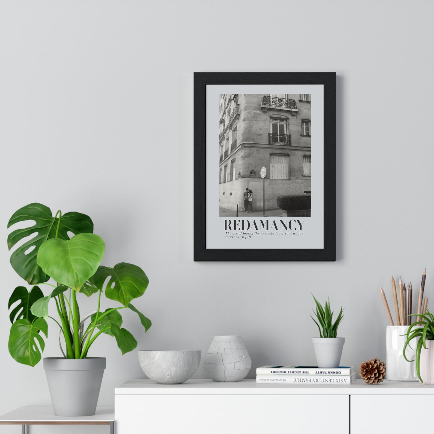 REDAMANCY Vertical Framed Poster