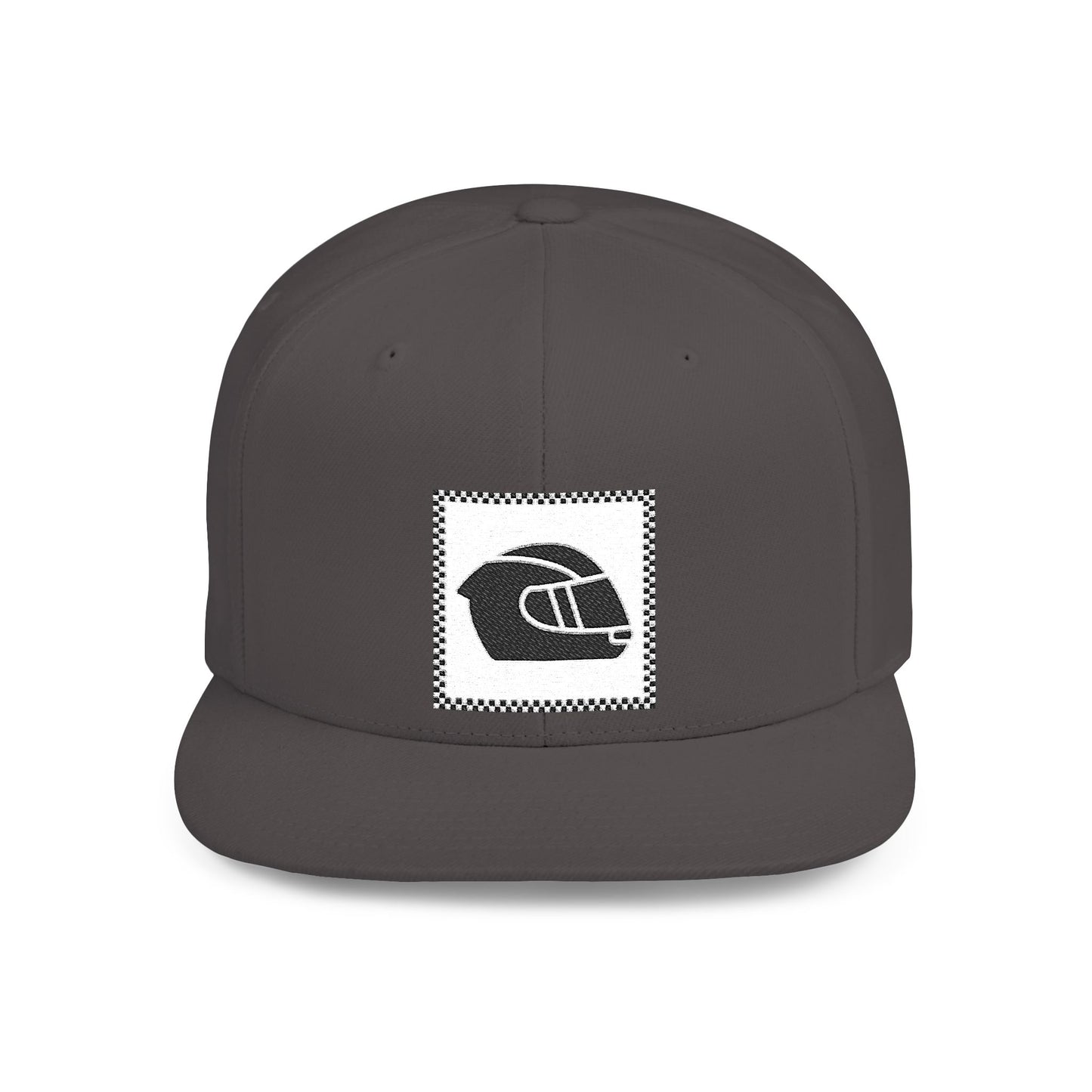 Crash Helmet Flat Bill Snapback Cap