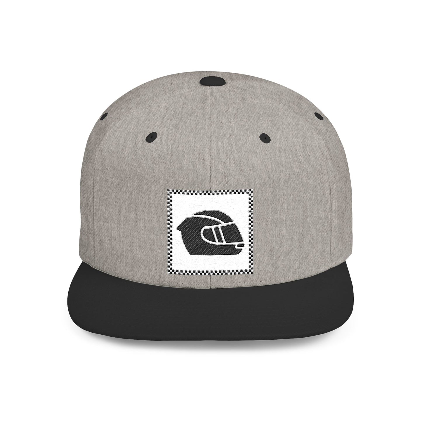 Crash Helmet Flat Bill Snapback Cap