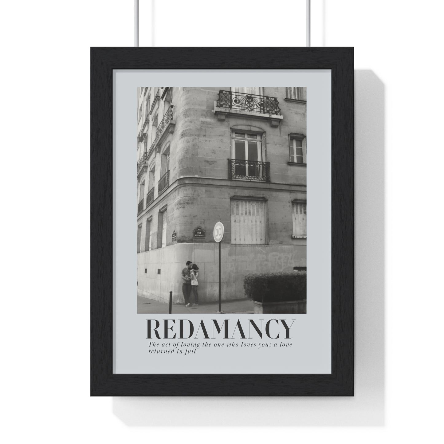 REDAMANCY Vertical Framed Poster